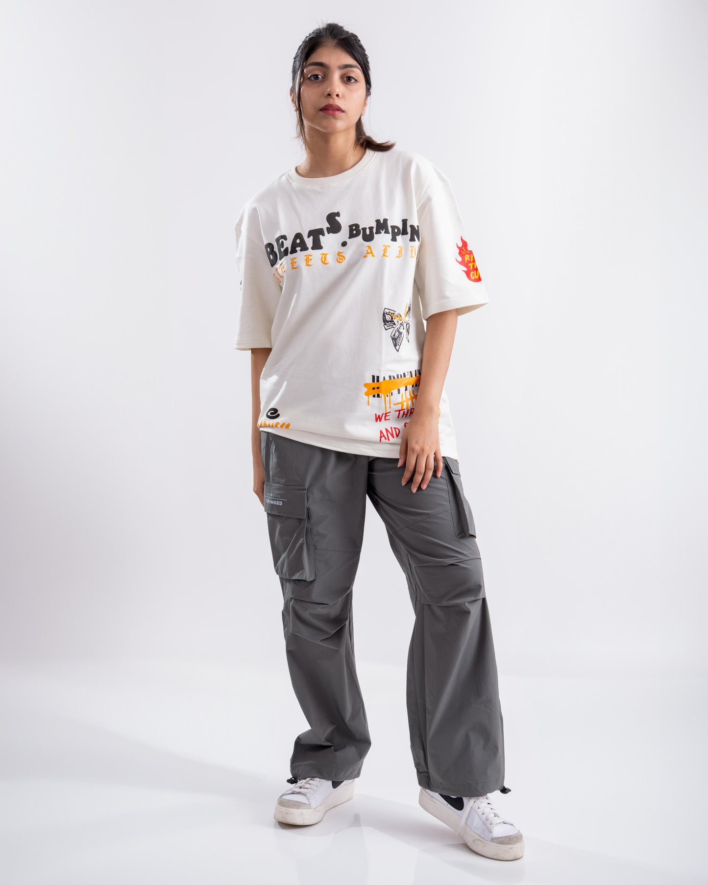 Grey Parachute Pants - Unisex