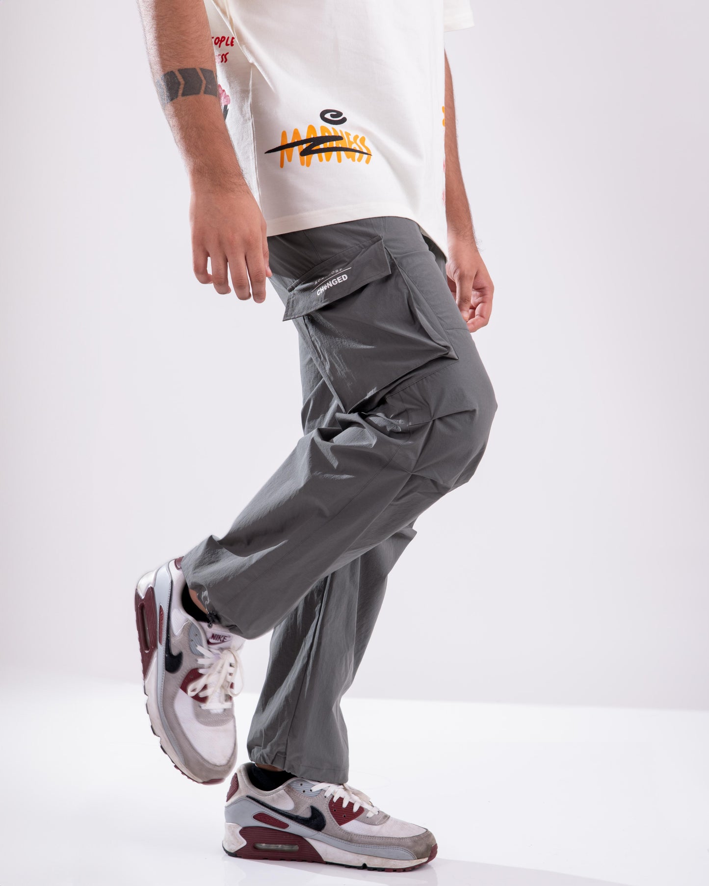Grey Parachute Pants - Unisex