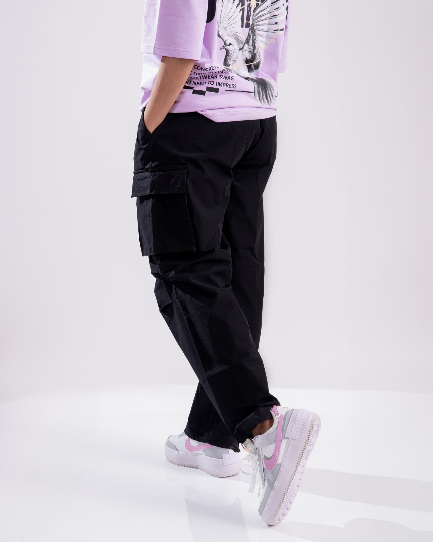 Black Parachute Pants - Unisex