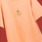 printed oversized peach  t shirt for men
