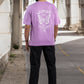 Purple butterfly printed t-shirt for men